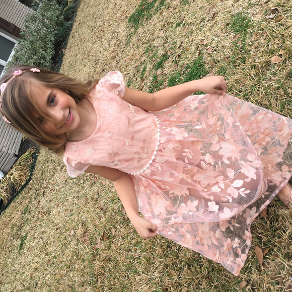 light pink dress for little girl